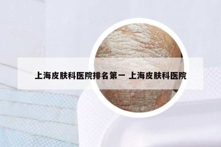 上海皮肤科医院排名第一 上海皮肤科医院