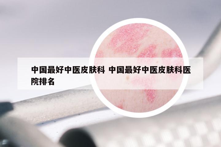 中国最好中医皮肤科 中国最好中医皮肤科医院排名