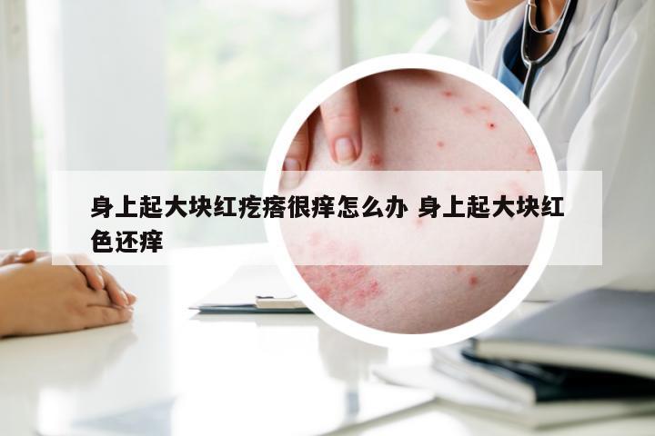 身上起大块红疙瘩很痒怎么办 身上起大块红色还痒